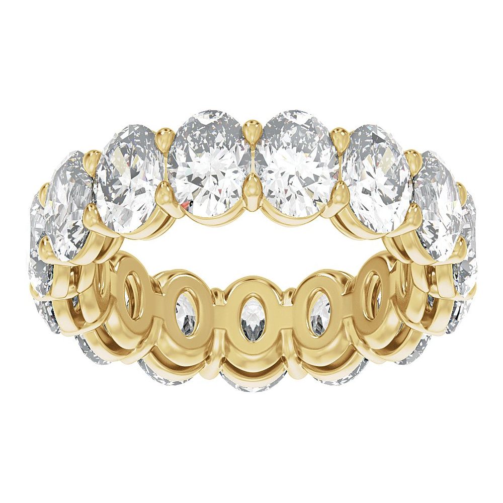 Oval Diamond 7 | 8 Carats - 14K Yellow Gold