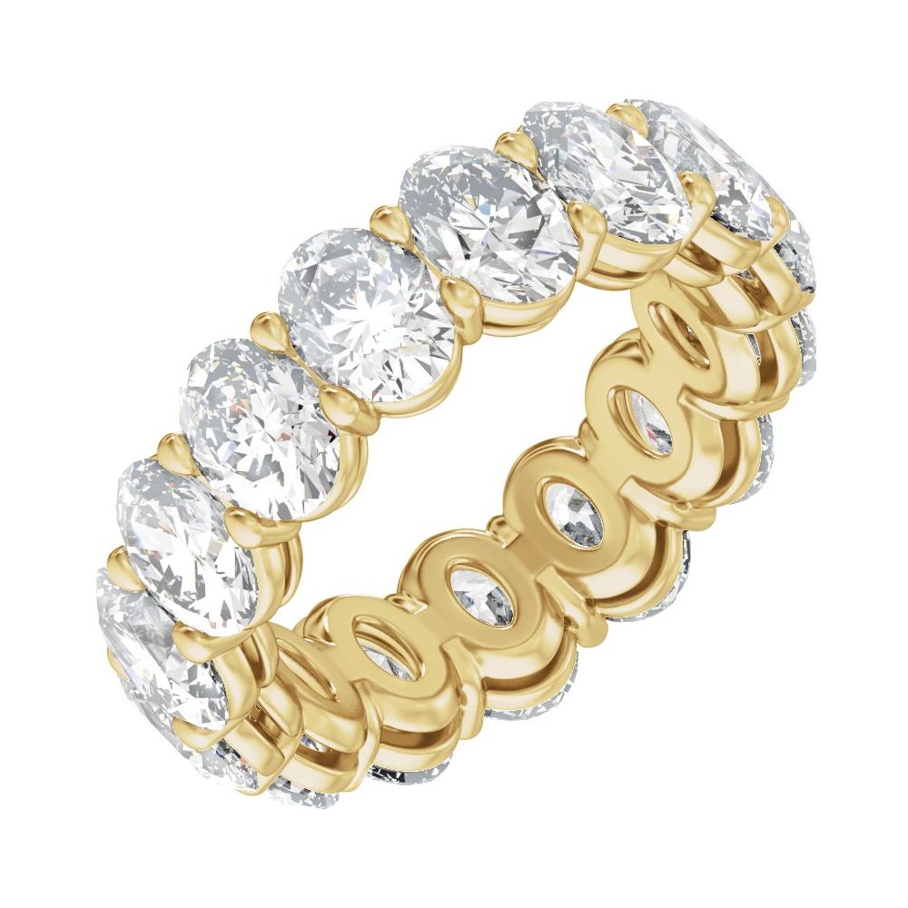 Oval Diamond 7 | 8 Carats - 14K Yellow Gold