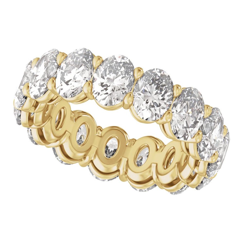 Oval Diamond 7 | 8 Carats - 14K Yellow Gold