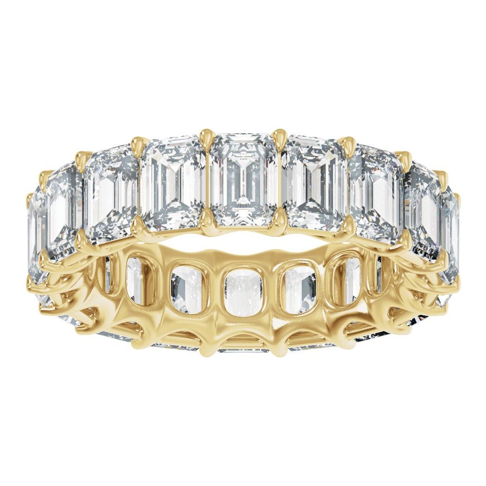 Emerald Diamond 12 | 13 Carats - 14K Yellow Gold