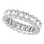 Emerald Diamond 6 Carats - 14K White Gold
