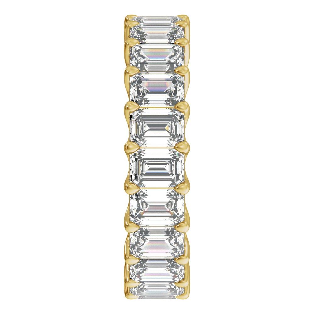 Emerald Diamond 6 Carats - 14K Yellow Gold