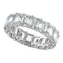 Emerald Diamond 9 | 10 Carats - 14K White Gold