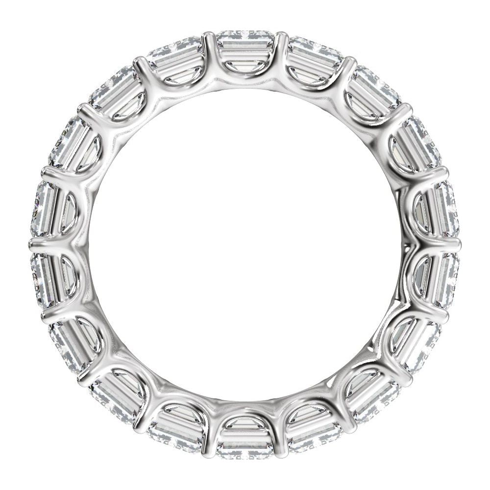 Emerald Diamond 9 | 10 Carats - 14K White Gold