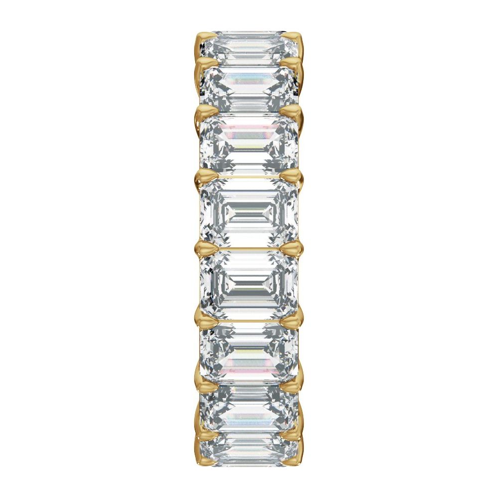 Emerald Diamond 9 | 10 Carats - 14K Yellow Gold