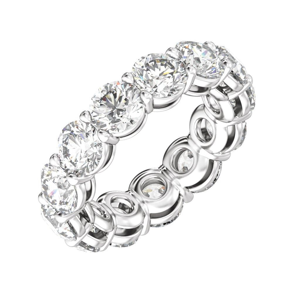 Round Diamond 9 | 10 Carats - 14K White Gold