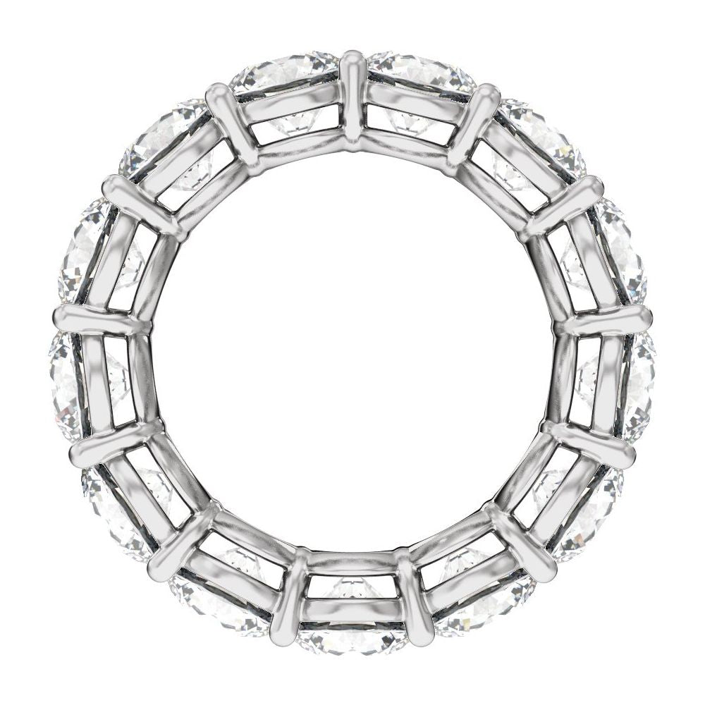 Round Diamond 9 | 10 Carats - 14K White Gold