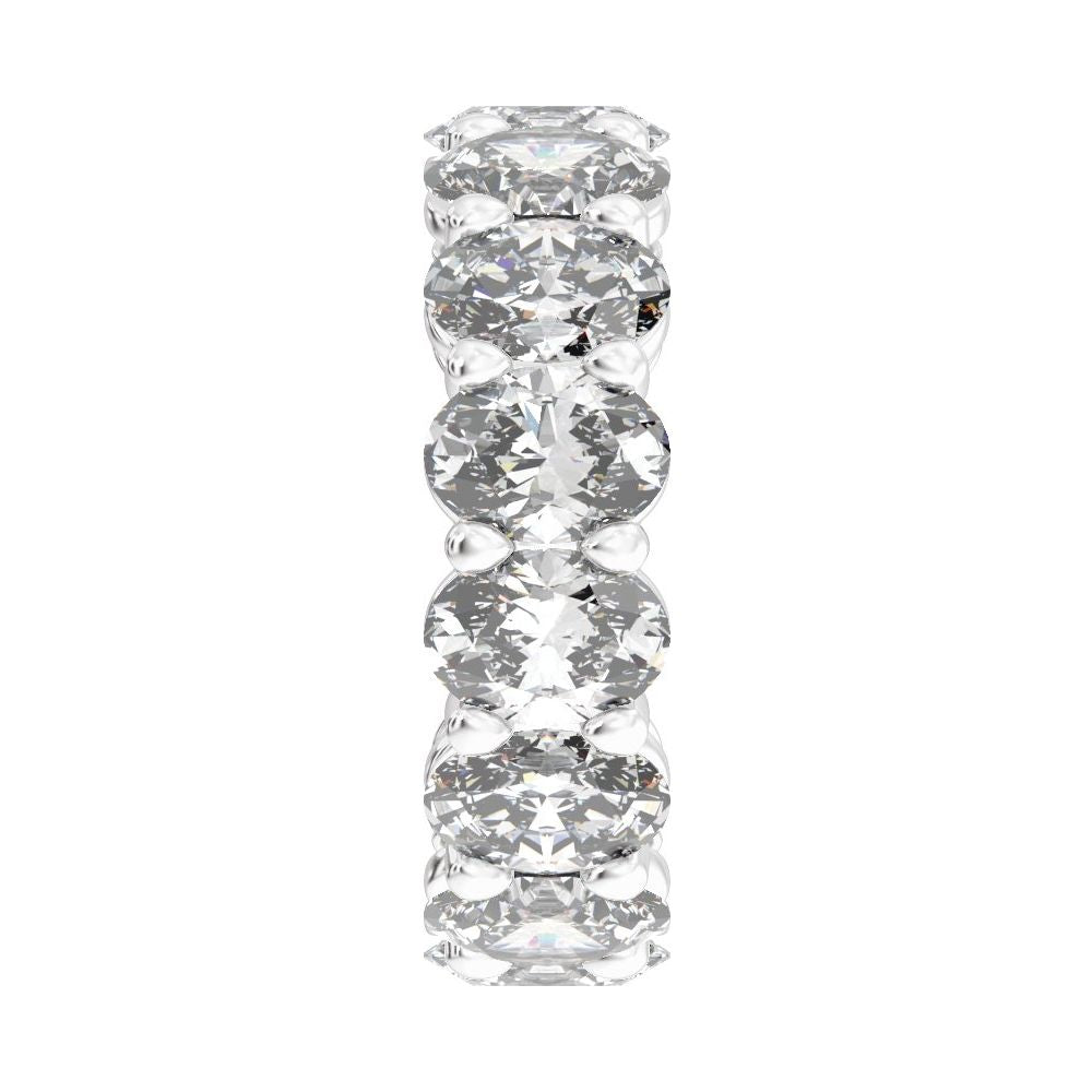 Oval Diamond 9 | 10 Carats - 14K White Gold