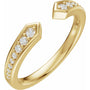 1/5 CTW Diamond Open Band - 14K Yellow Gold