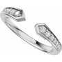 1/5 CTW Diamond Open Band - 14K White Gold