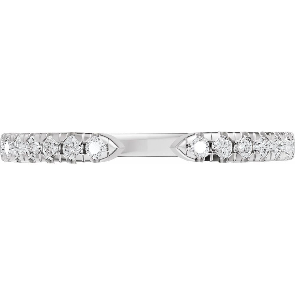 1/6 CTW Diamond Open Band - 14K White Gold