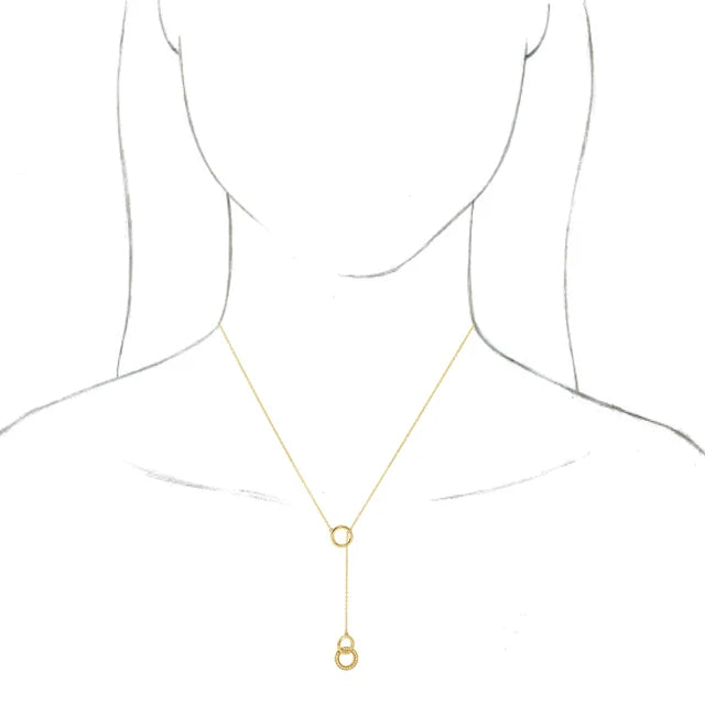 1/10 CTW Natural Diamond Circle Necklace