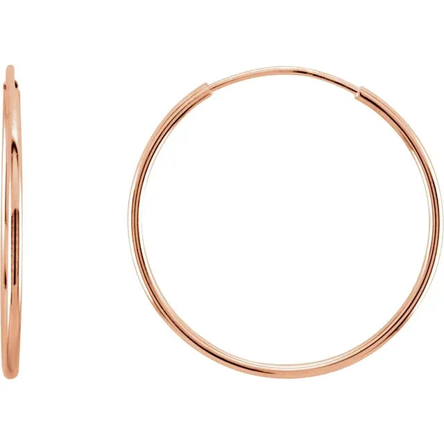 14K Gold Hoop Earrings