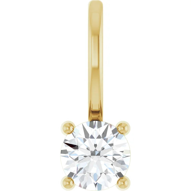 1/4 Carat Natural Diamond Solitaire Pendant
