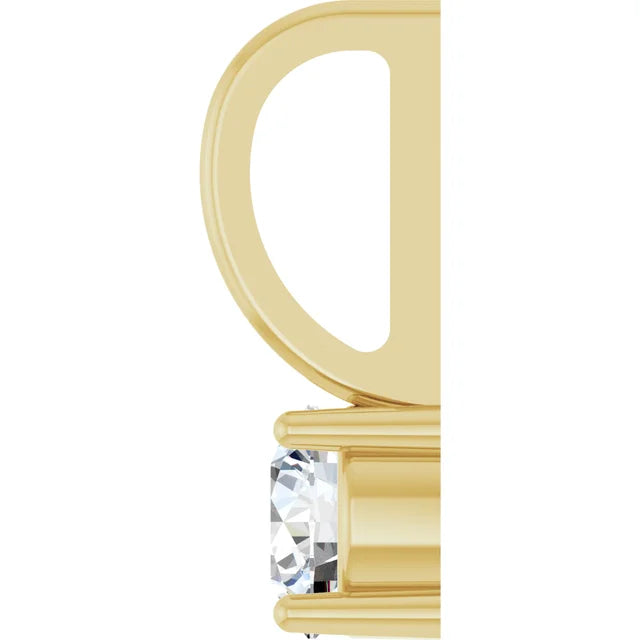 1/4 Carat Natural Diamond Solitaire Pendant