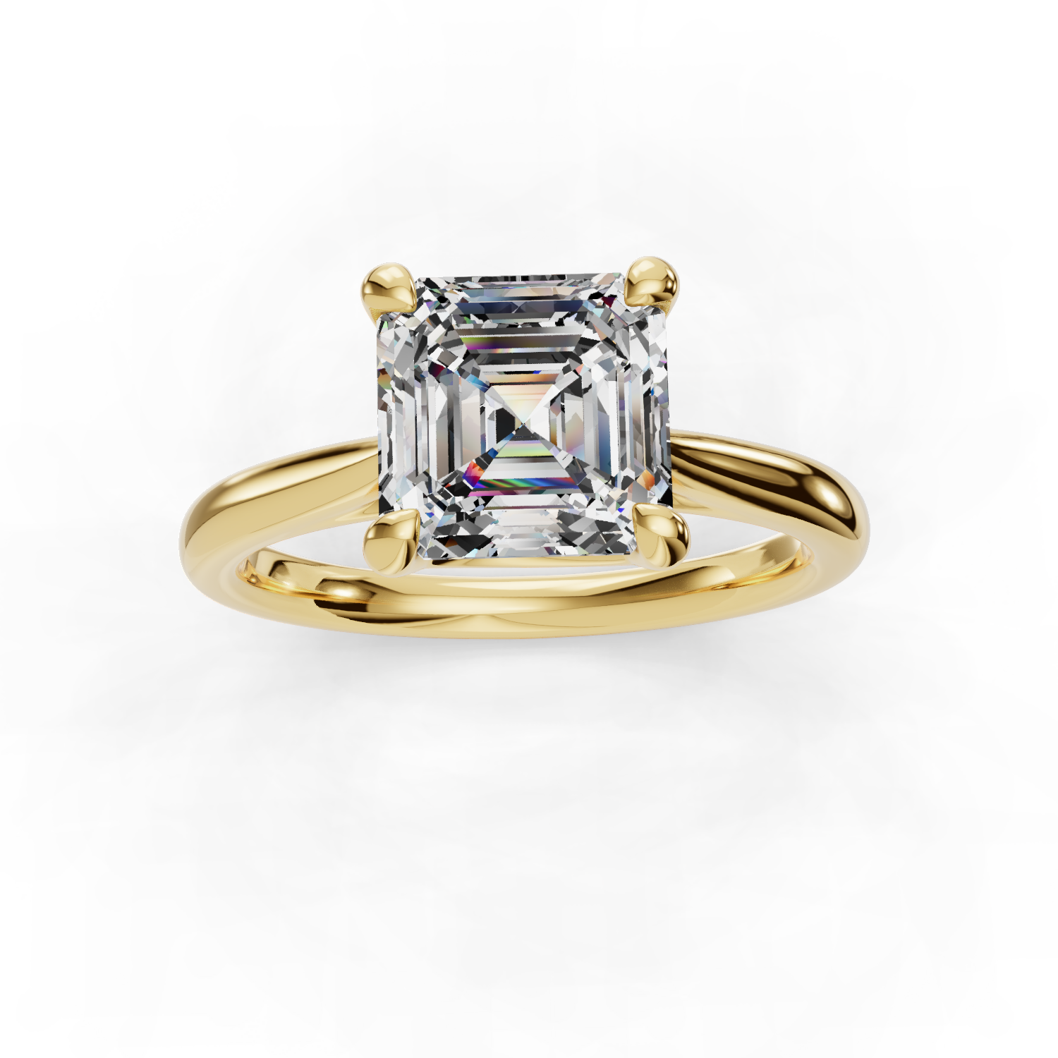 Cathedral Solitaire Asscher