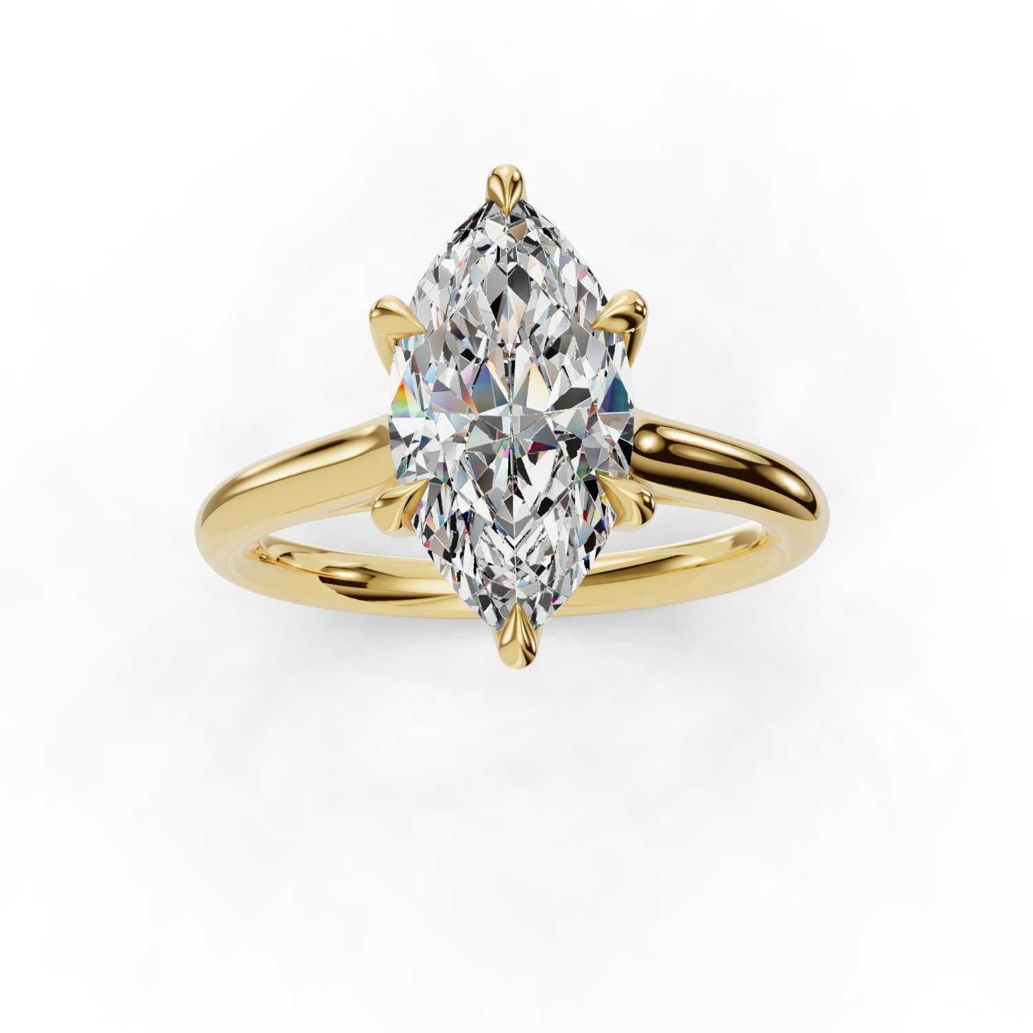 Cathedral Solitaire Marquise