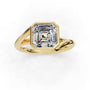 Floating Bezel - 14K Yellow Gold
