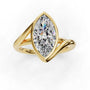 Floating Bezel - 14K Yellow Gold