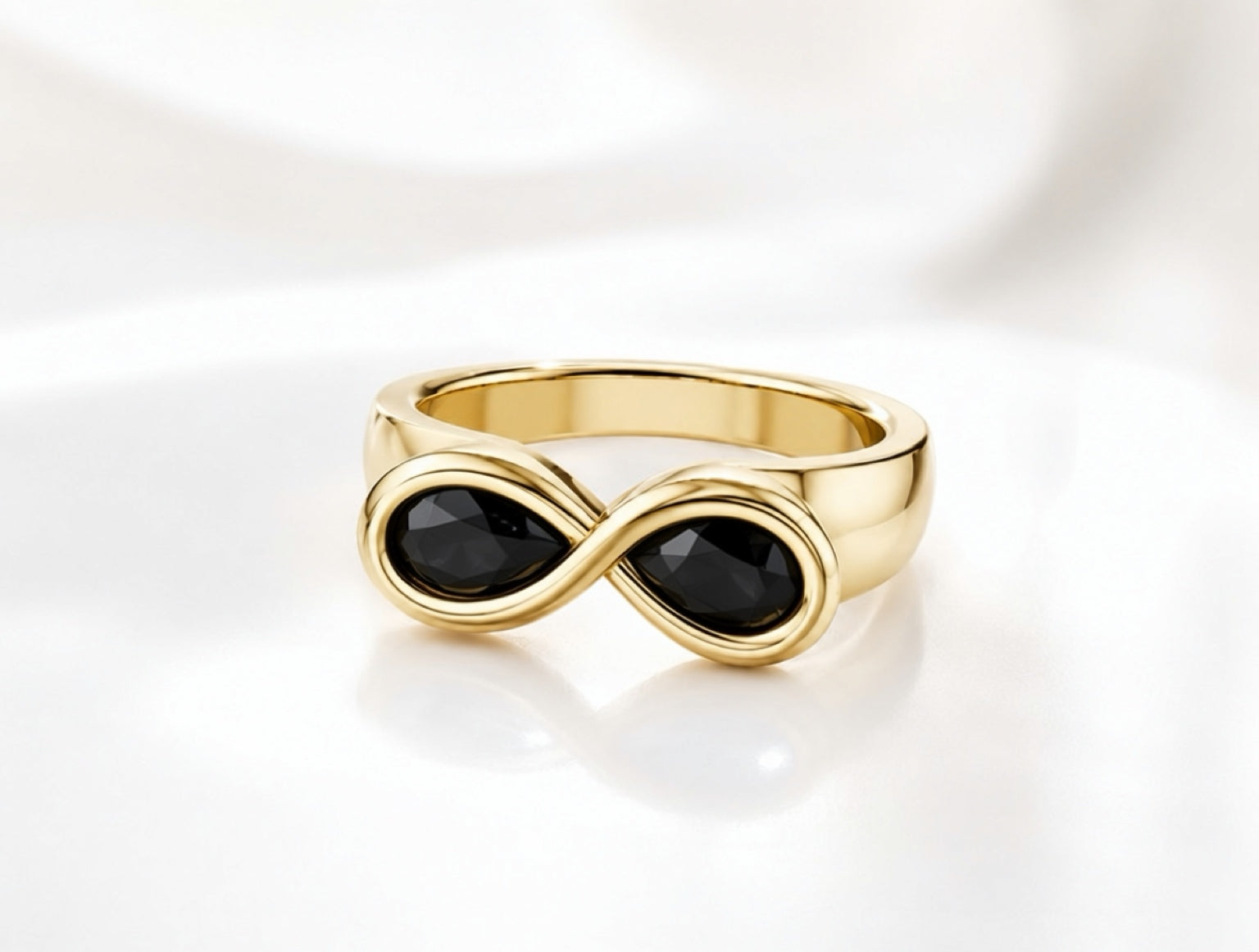 Pearfinity Black Diamond Ring