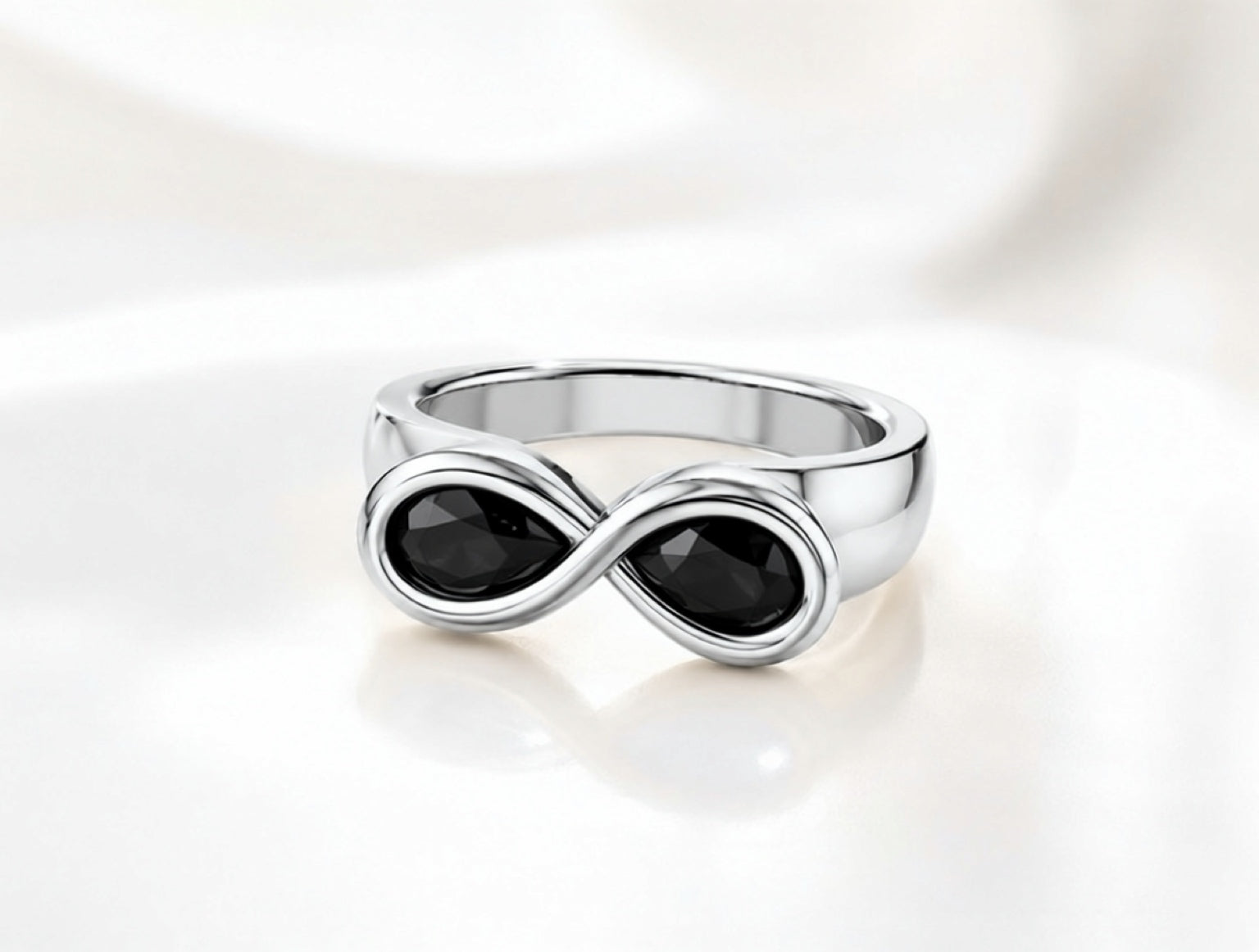 Pearfinity Black Diamond Ring