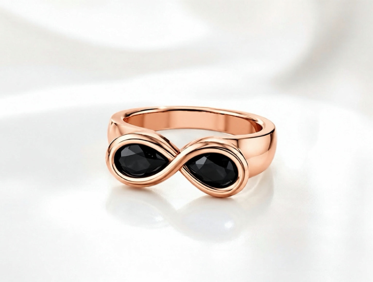 Pearfinity Black Diamond Ring