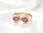 Pearfinity Natural Pink Tourmaline Ring