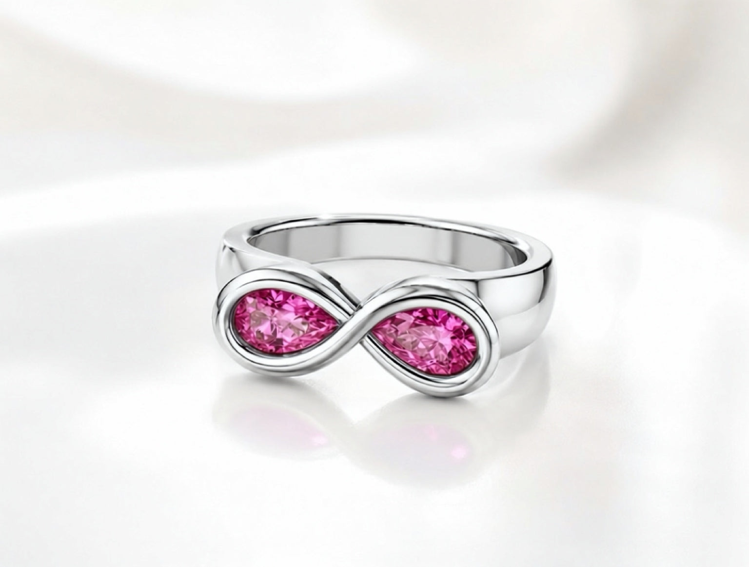 Pearfinity Natural Pink Tourmaline Ring