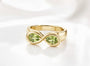 Pearfinity Natural Peridot Ring