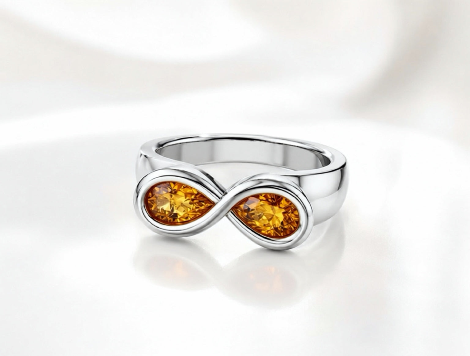 Pearfinity Natural Citrine Ring