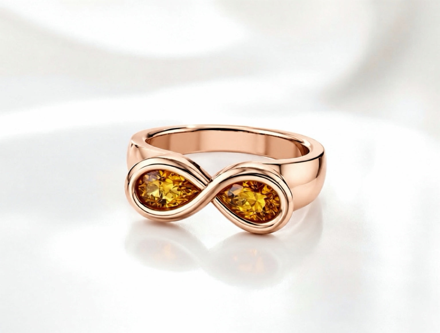 Pearfinity Natural Citrine Ring