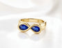 Pearfinity Natural Blue Sapphire Ring