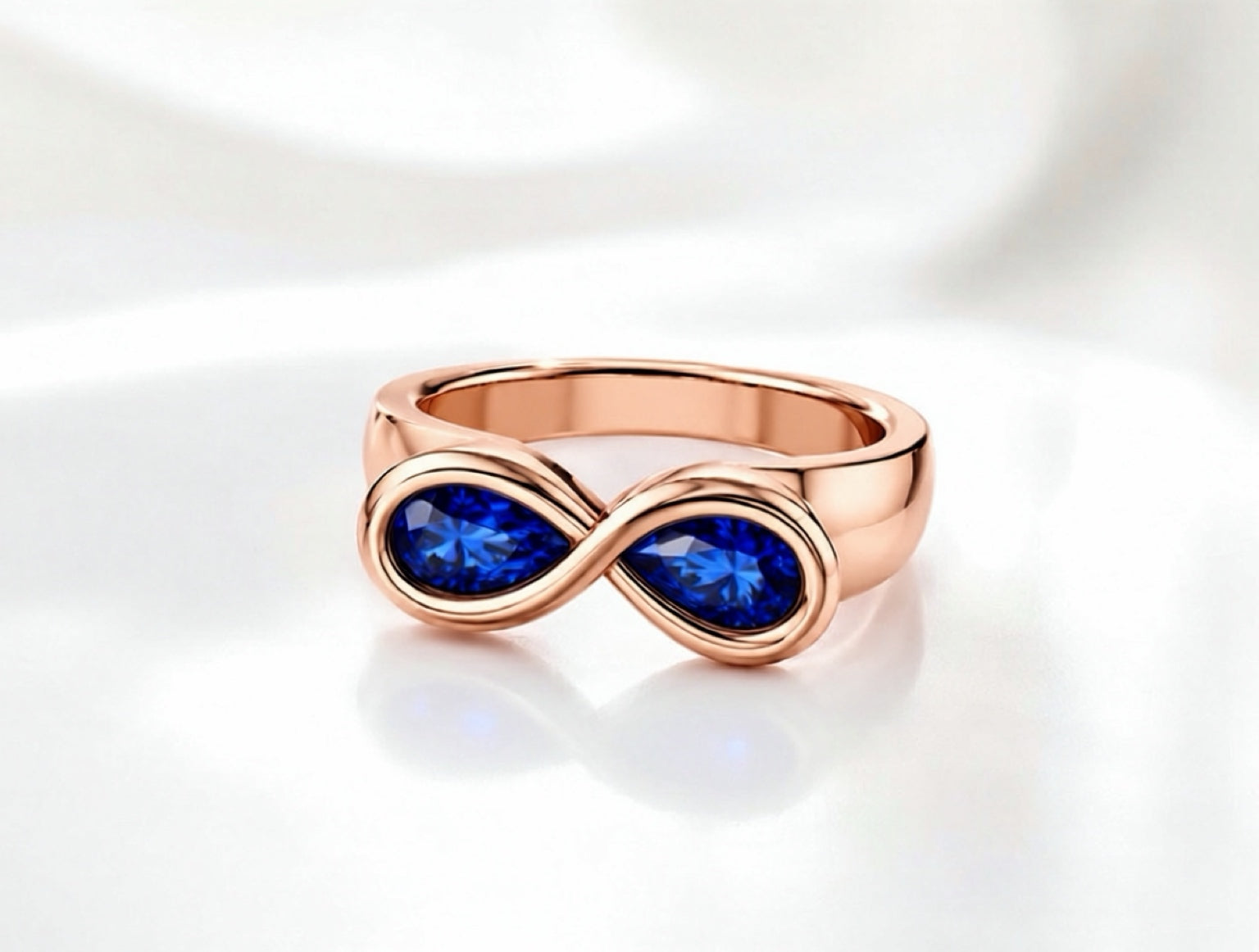 Pearfinity Natural Blue Sapphire Ring