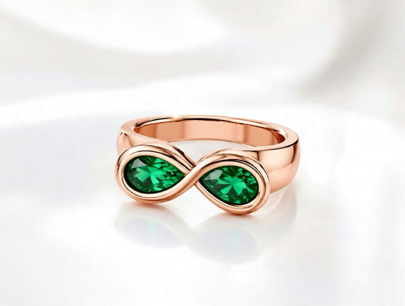 Pearfinity Natural Emerald Ring