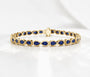 Pearfinity Natural Sapphire Tennis Bracelet