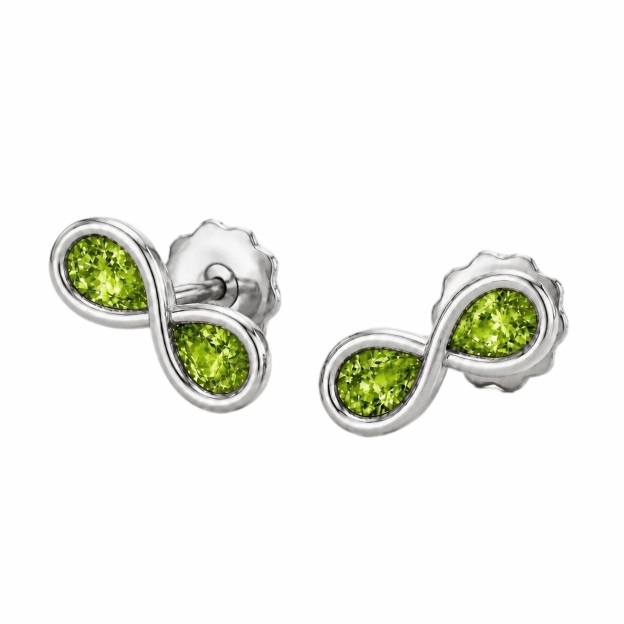 Peridot Sterling Studs