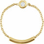 Bezel Diamond Chain Ring