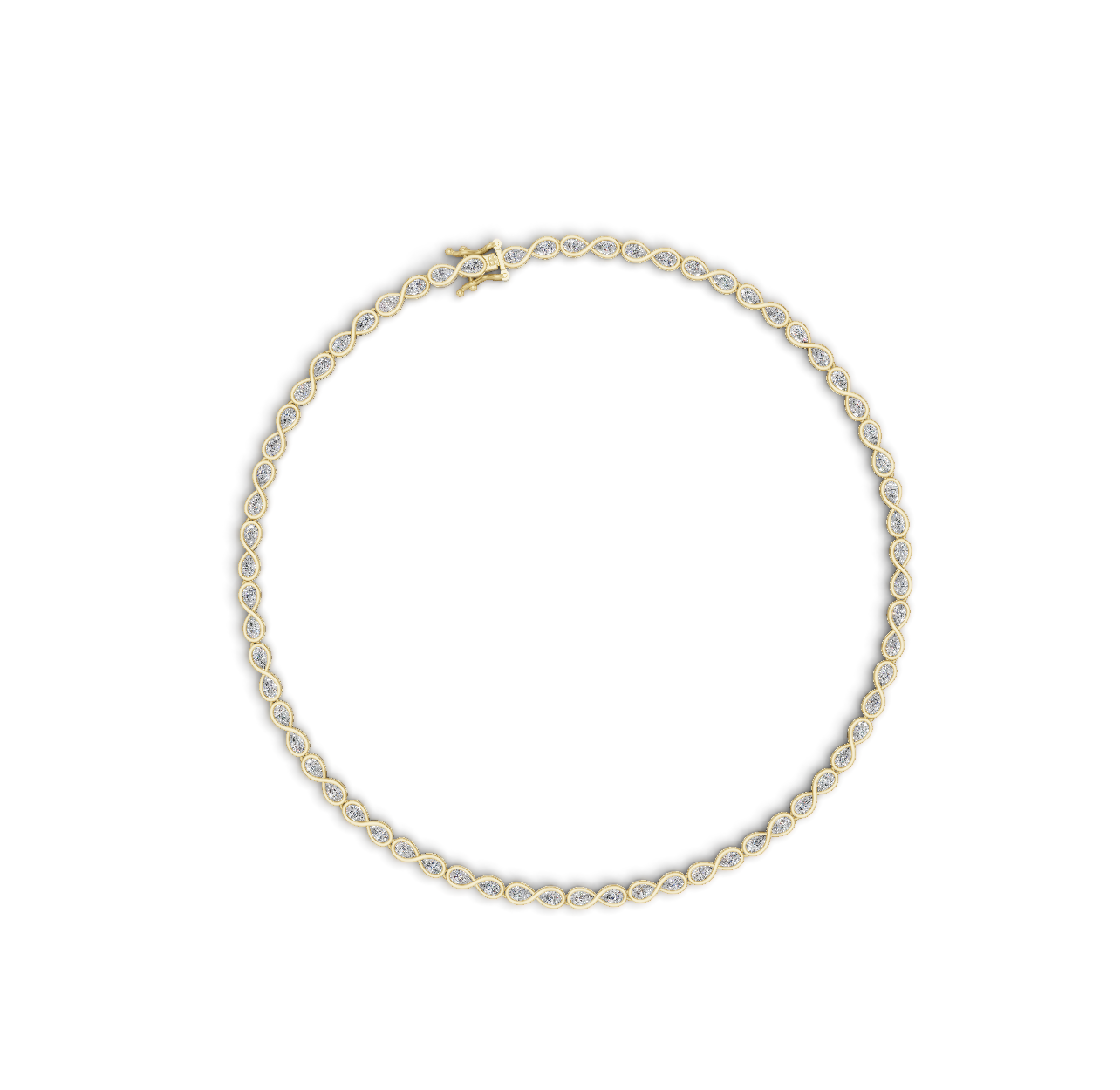 Pearfinity Tennis Necklace - Diamond 13 CTW