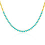Blue Turquoise Tennis Necklace