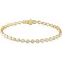 Oval Diamond Bezel Tennis Bracelet 4 Carats