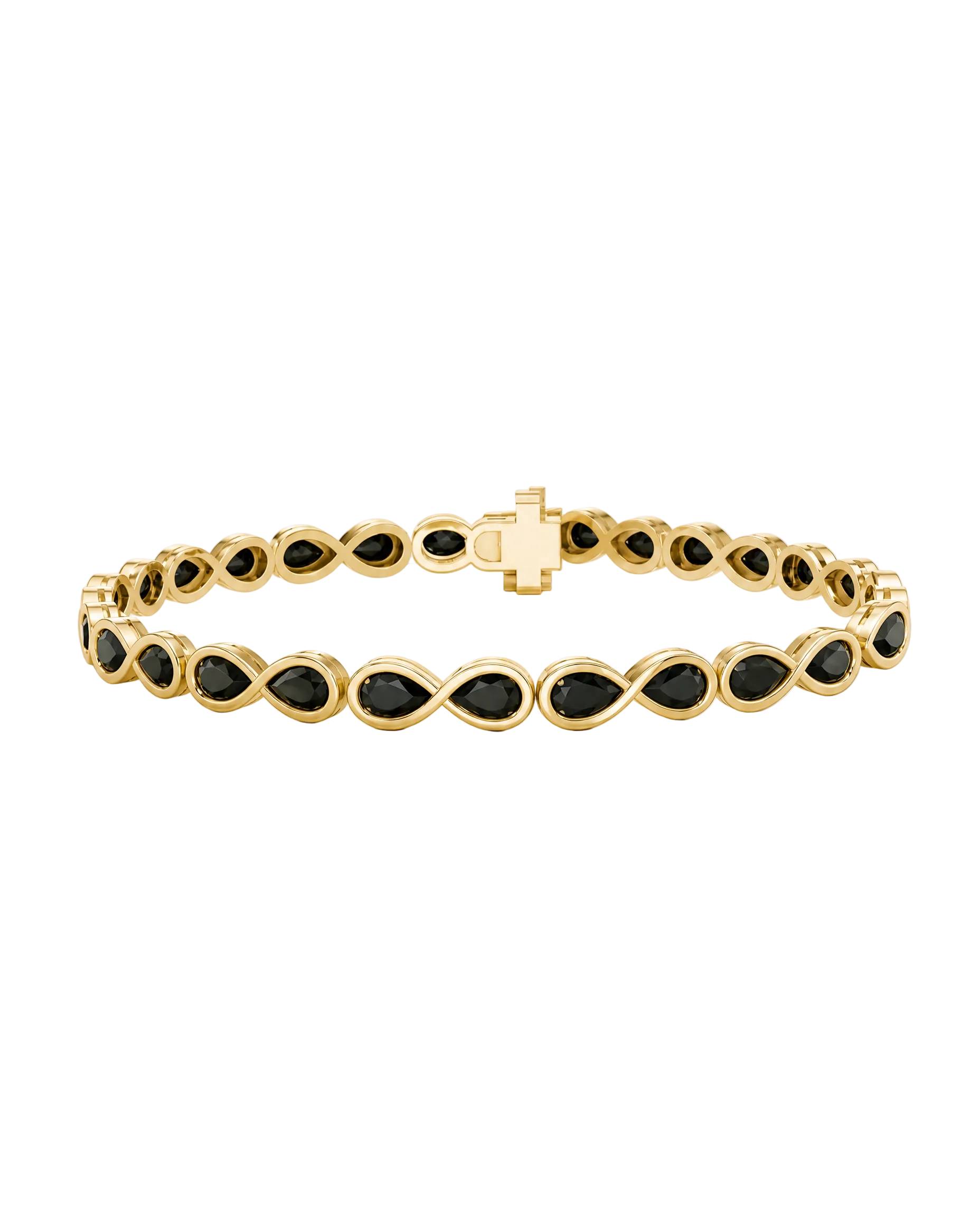 Pearfinity Black Diamond Tennis Bracelet